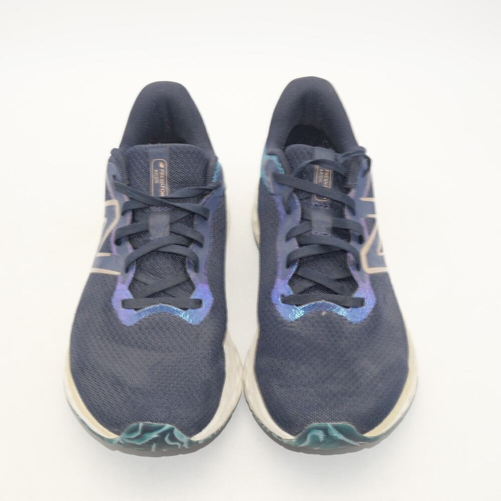 New Balance Women's 9 Fresh Foam Arishi V4 Shoes Sneakers Blue Gold NO Insoles - Picture 8 of 12